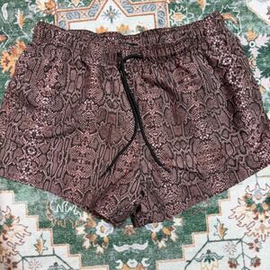 H&M Men's Snake Print Drawstring Shorts Size L